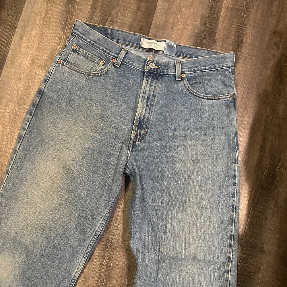 Levis 550 Jeans Men 34x29 Blue‎ Medium Wash Relaxed Fit Tapered Denim Y2K